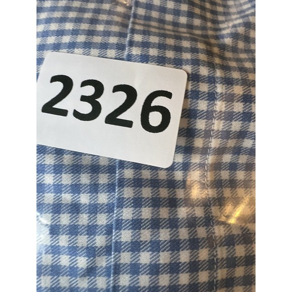 Vineyard Vines Shirt Mens Large Blue Gingham  Murray 100% Cotton Button Down - Picture 9 of 9